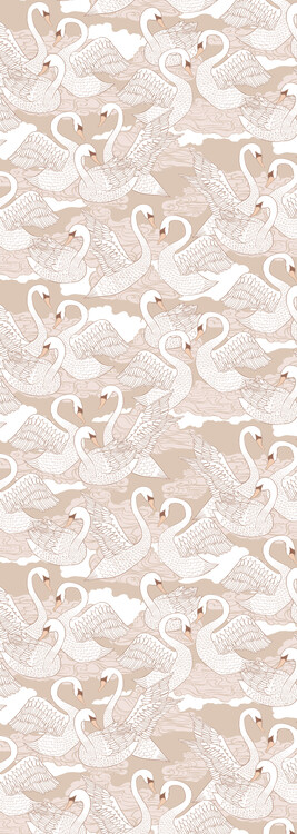 Poster Swans Cotton