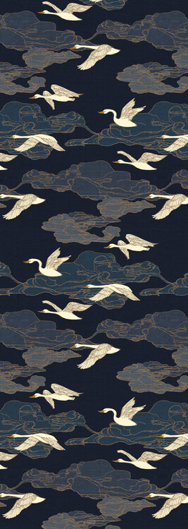 Poster Wild Swans Midnight