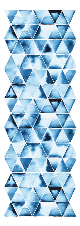 Плакат Blue Triangles