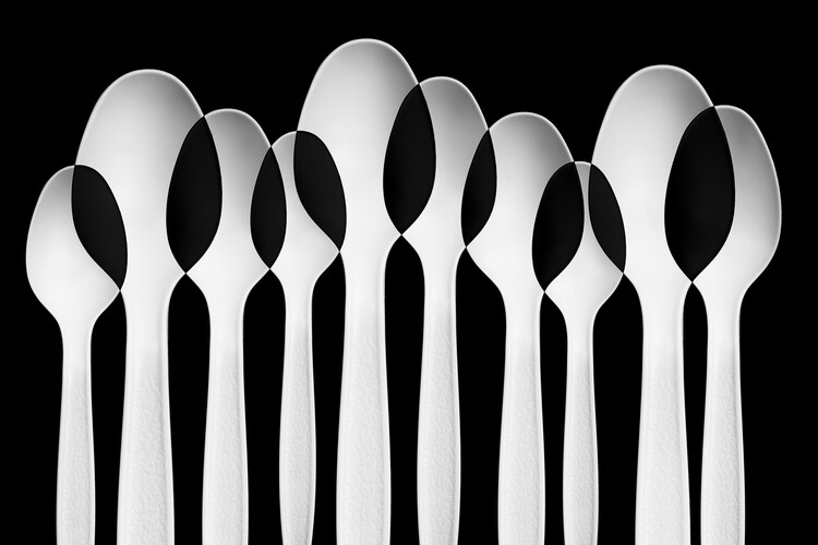 Canvas Print Spoons Abstract: Forest