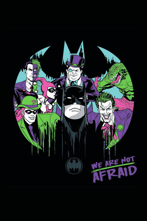 Poster Batman and his enemies