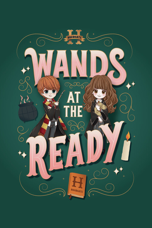 Poster Harry Potter - Hermione and Ron