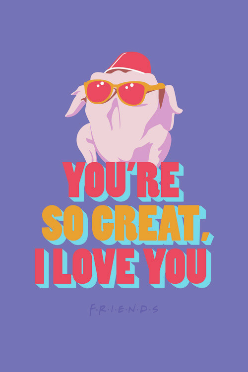 Poster Friends - Turkey hat