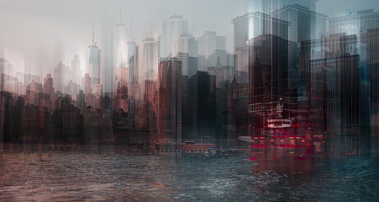 Poster on the Hudson river