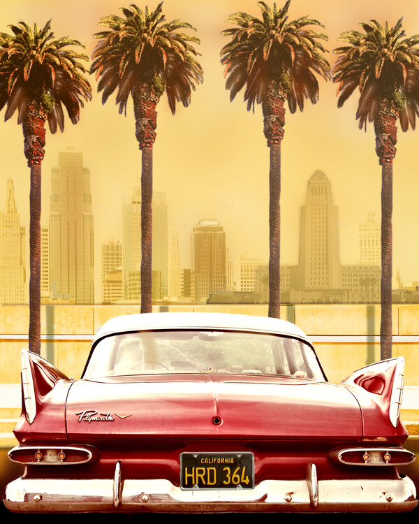 Plagát PLYMOUTH SAVOY WITH PALMS