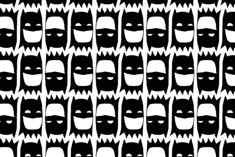 Poster Batman - Head ilustration