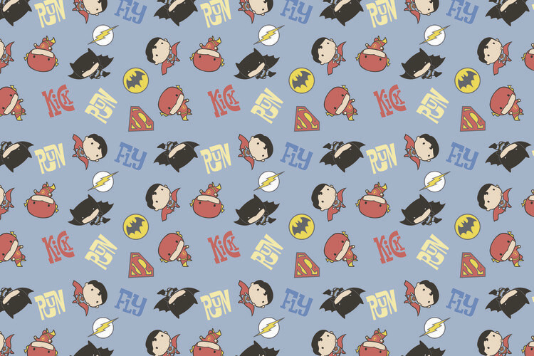 Poster Justice League - Vintage Chibi