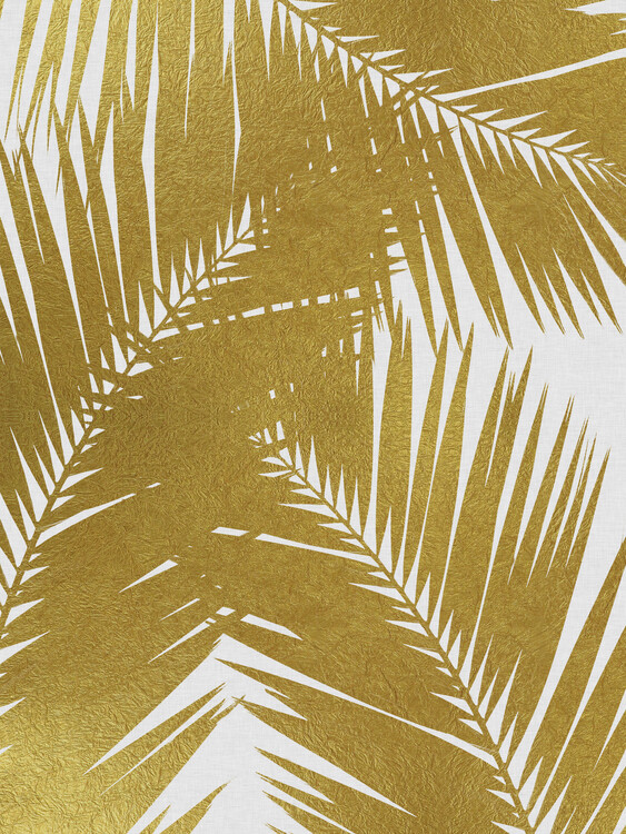 Plakat Palm Leaf Gold III