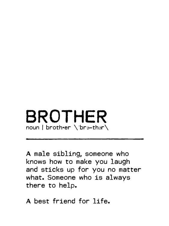 Poster Quote Brother Best Friend