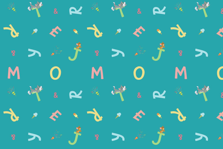 Poster Tom and Jerry - Letters