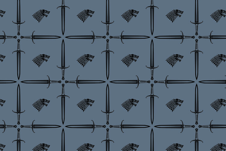 Poster Game of Thrones - House Stark Symbol