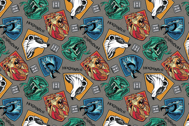 Poster Harry Potter - Hogwarts crests