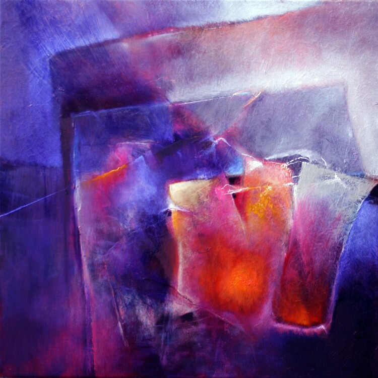 Poster another moment on another day - red and blue