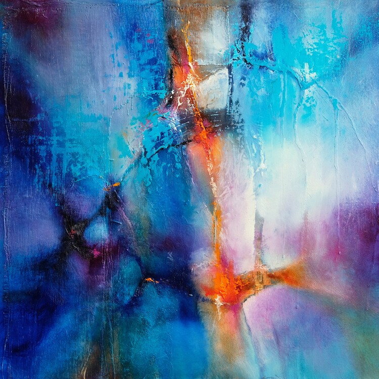 Canvas Print blue skies smiling