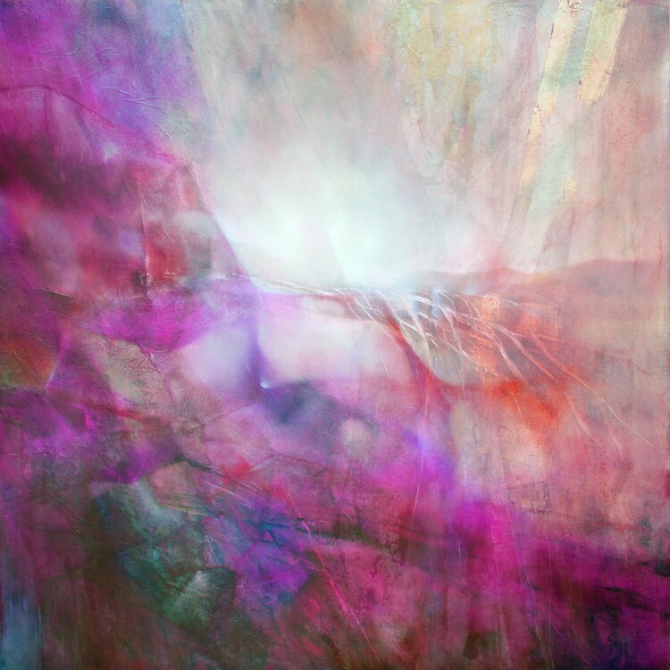 Плакат drifting - pink composition