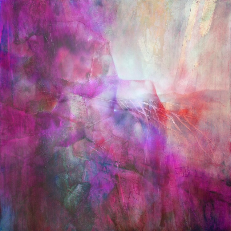 Плакат drifting - composition in purple