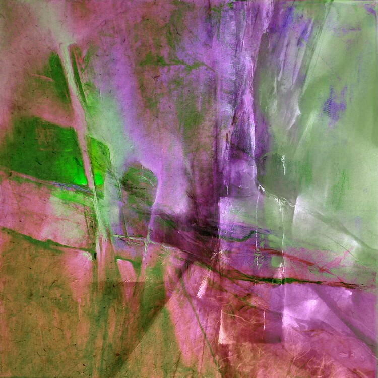Плакат Pas de deux - green and purple
