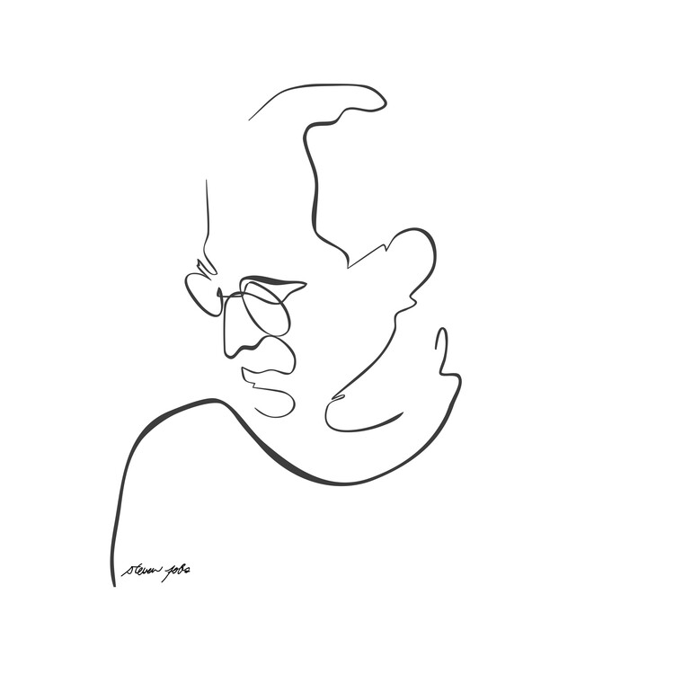 Levně Plakát, Obraz - Jobs, Hugo Jurčík, 40 × 40 cm