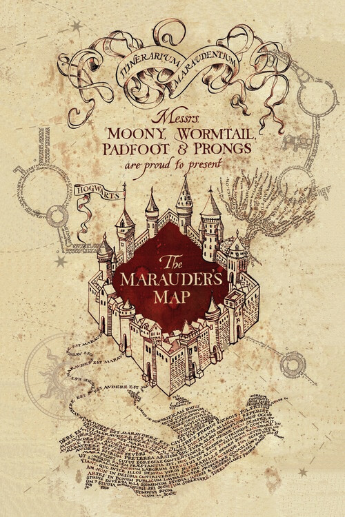 Canvas Print Harry Potter - Marauder's Map