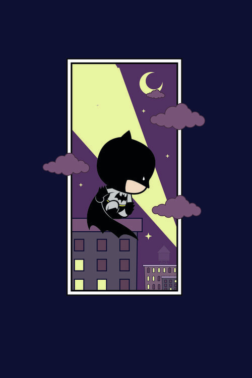 Poster Batman - Chibi signal