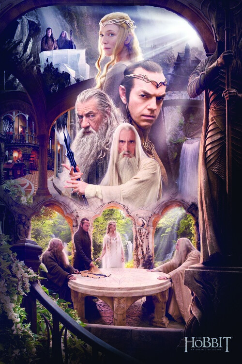 Plakat Hobbit - White Council