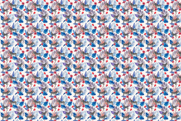 Poster Fantom Fifi Art - Tropical Zebra