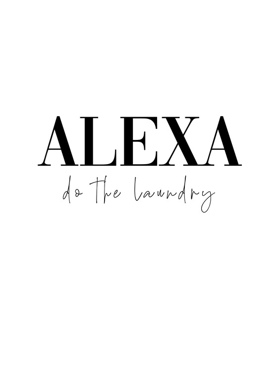 Canvas Print Alexa, do the laundry