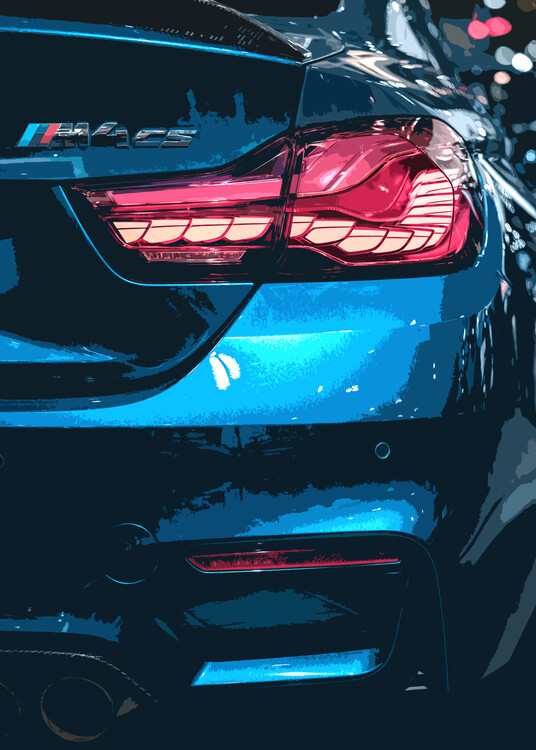 Poster Car Back Detail