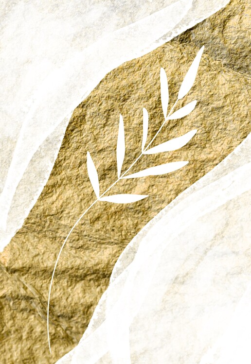 Плакат Gold leaf