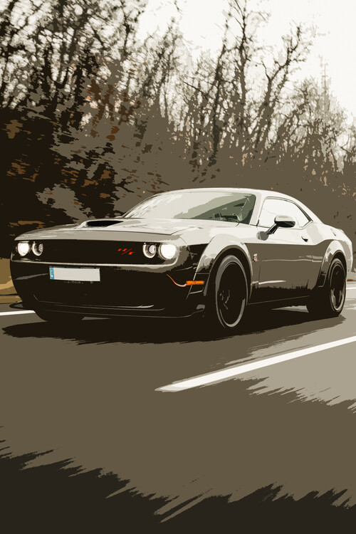 Poster Challenger Car