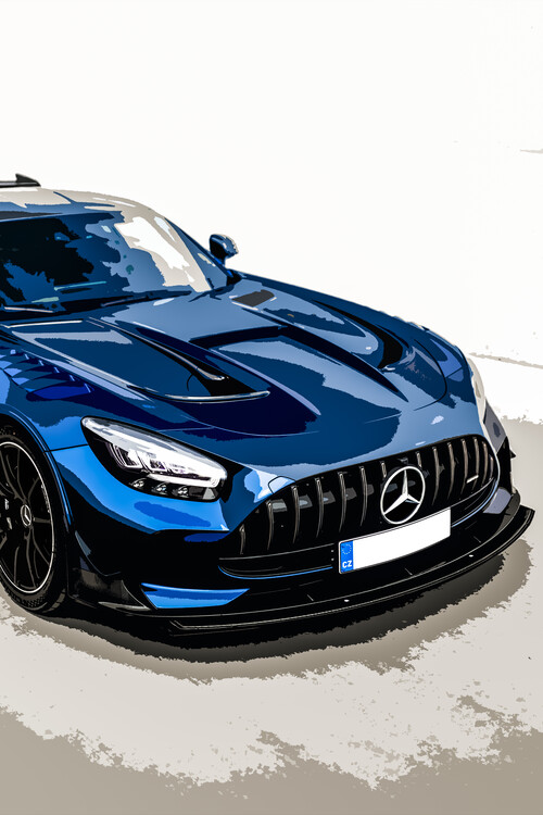 Poster Mercedes AMG GTR Car Poster
