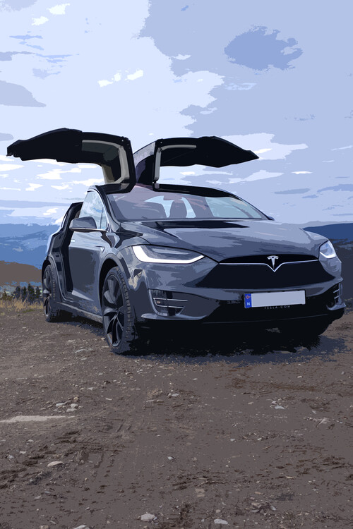 Poster Model X Car
