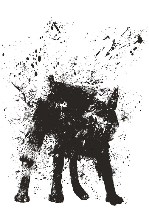 Poster Wet dog