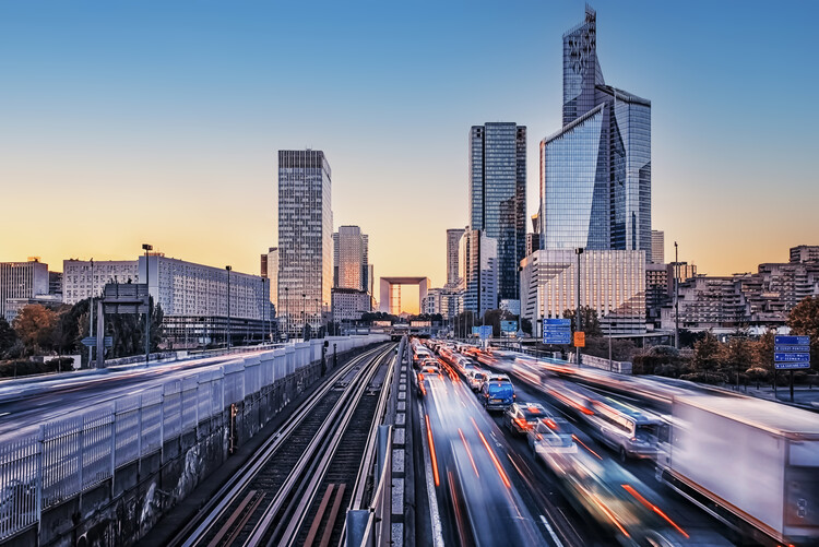 Poster La Defense Sunset