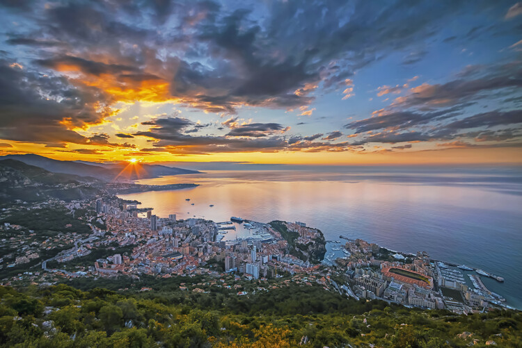 Póster Monaco Sunrise