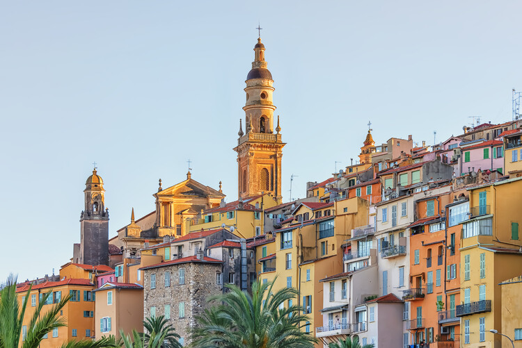 Poster Menton Roofs