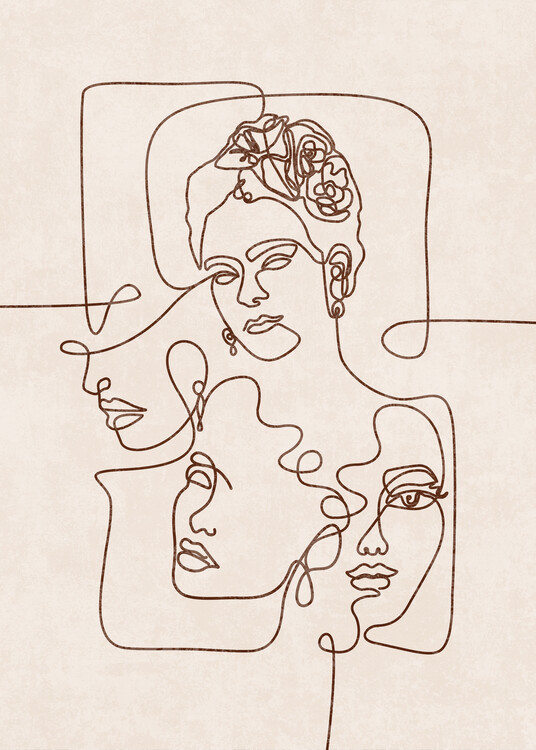 Poster Emel Tunaboylu - Line Art - Portraits
