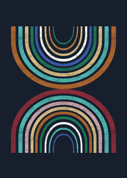 Poster Rainbow 03 Mulicolore