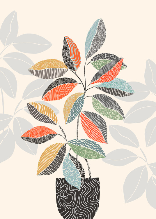 Poster Cats & Dotz - Vase 03