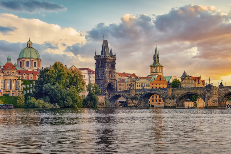 Poster Prague Sunset