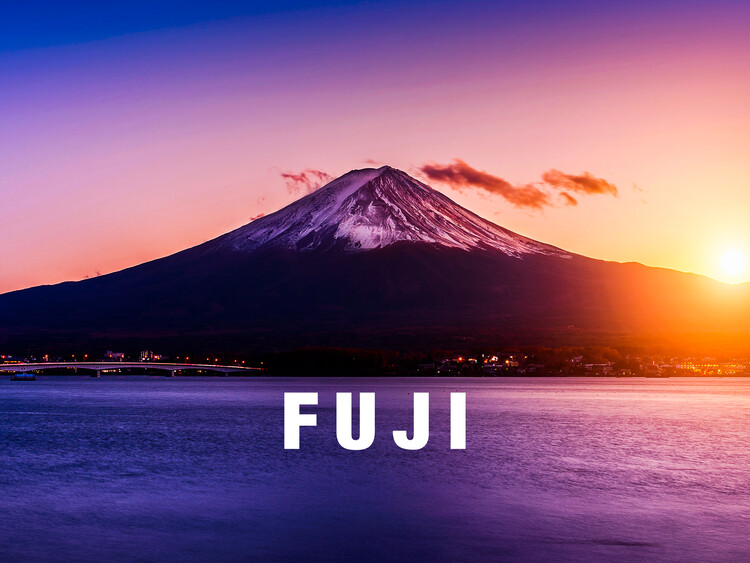 Poster Mount Fuji Vulcan in Japan