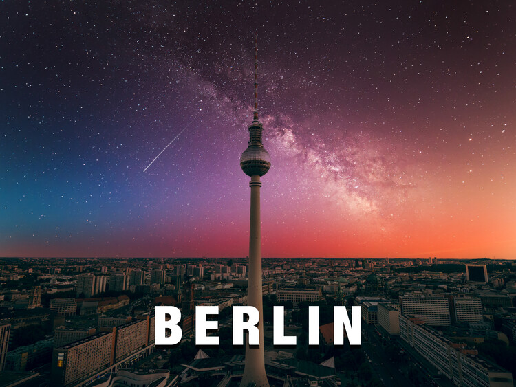 Tableau sur toile Berlin Fernsehturm