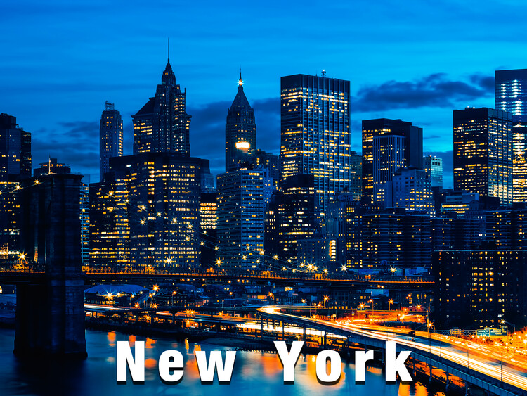 Poster New York City NYC Manhattan