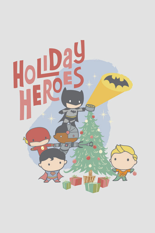 Poster Justice League - Holiday Heroes