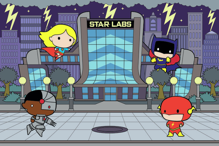 Poster Justice League - Little heroes