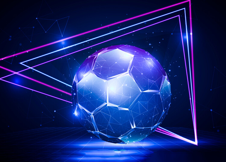 Poster Cosmic Football Soccer Goal