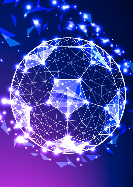 Poster Cosmic Football Soccer Goal