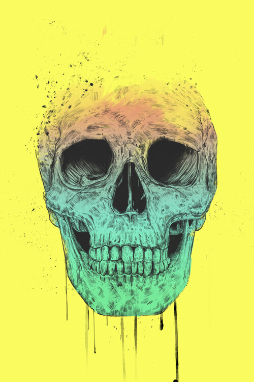 Poster Pop art skull