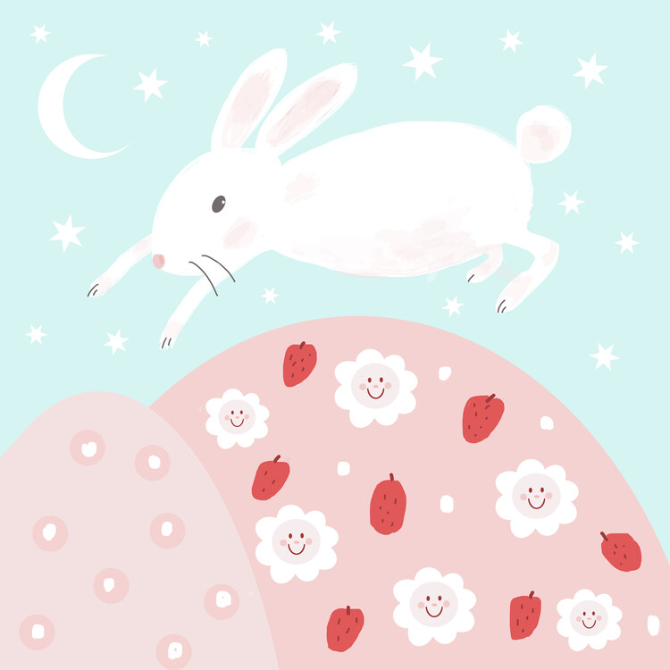 Plakát Dancing Rabbit