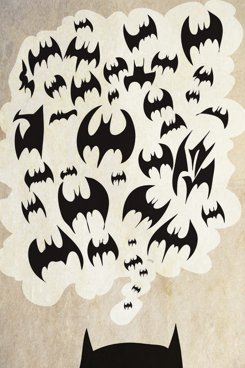 Картината върху платно Batman overthinking